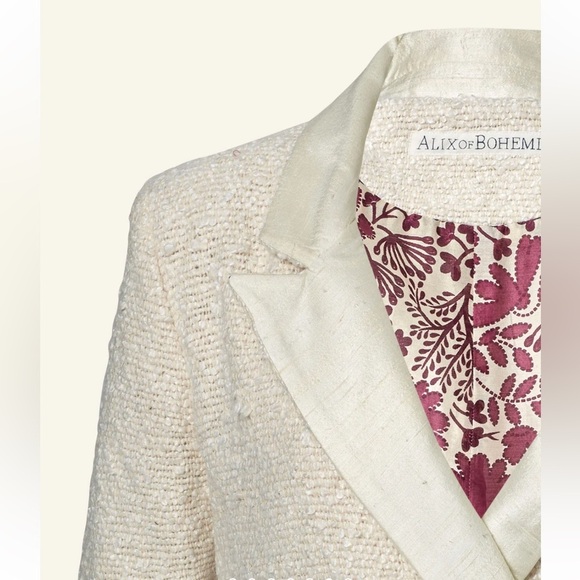 NEW ALIX OF BOHEMIA Denali snow glaze blazer jacket in snow Sz S - Picture 3 of 13